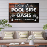 Poolside Oasis Sign - Tailored Canvases - Flyclothing LLC