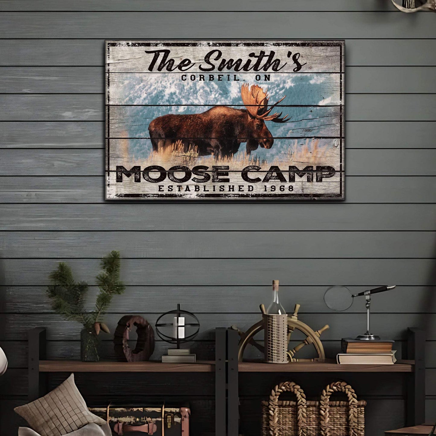Moose Camp Sign - Tailored Canvases - Flyclothing LLC