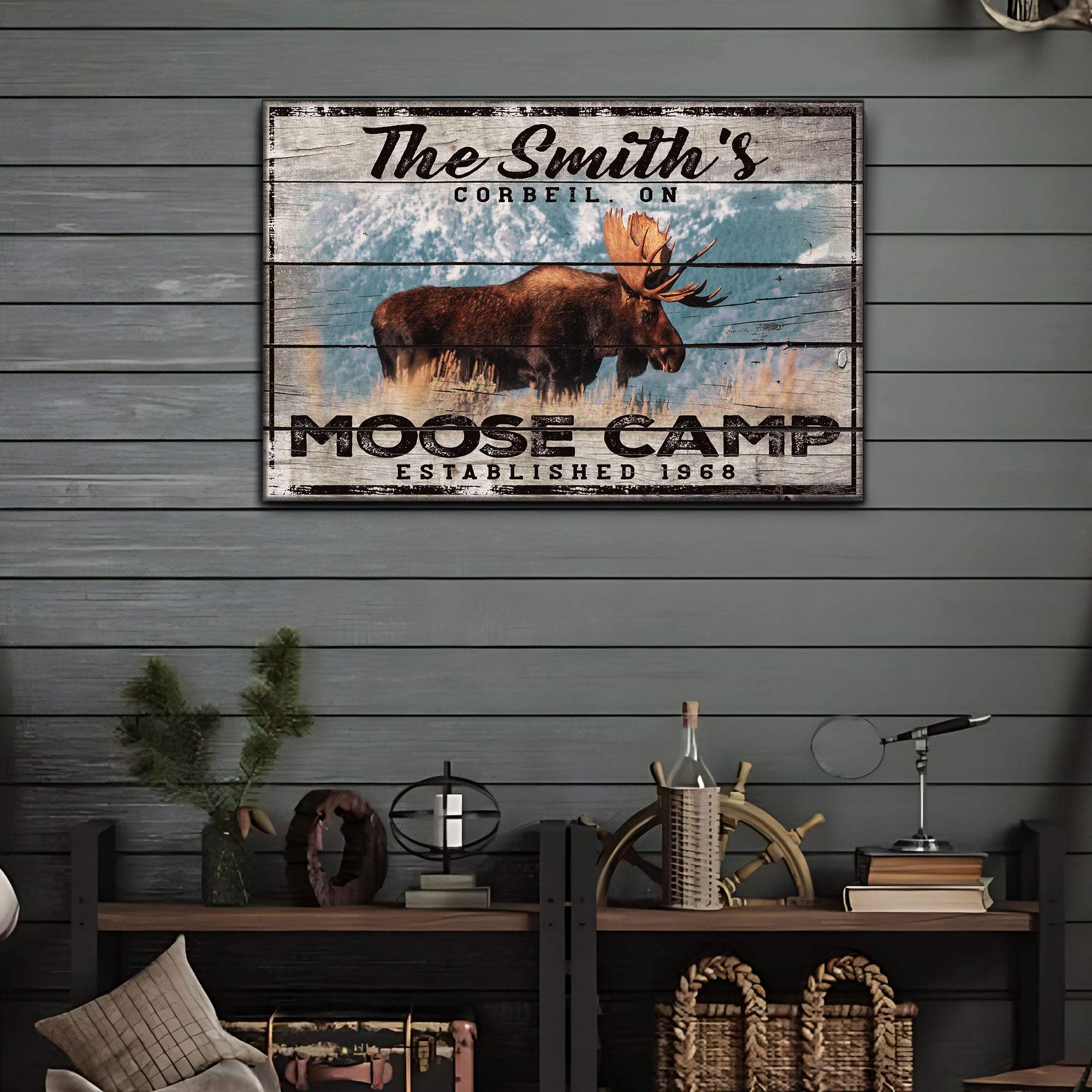 Moose Camp Sign - Tailored Canvases - Flyclothing LLC