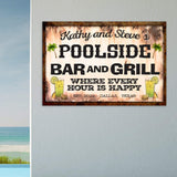 Poolside Bar And Grill Sign III - Tailored Canvases - Flyclothing LLC