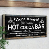 Family Recipe Old Fashioned Hot Cocoa Sign II - Tailored Canvases - Flyclothing LLC
