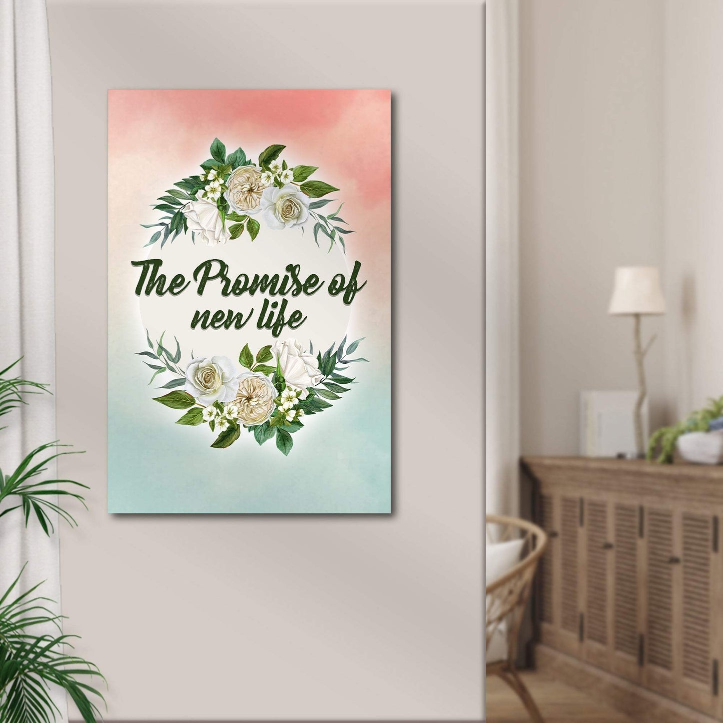 The Promise of New Life Sign - Tailored Canvases - Flyclothing LLC