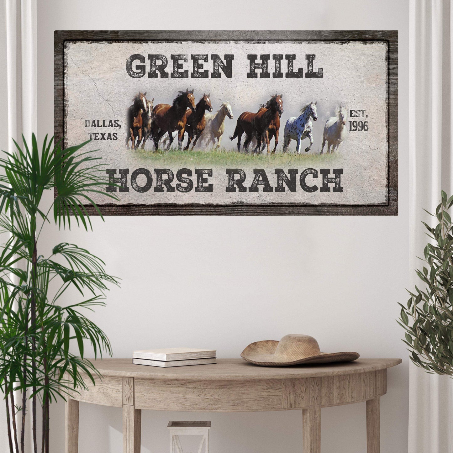 Family Horse Ranch Sign V - Tailored Canvases - Flyclothing LLC