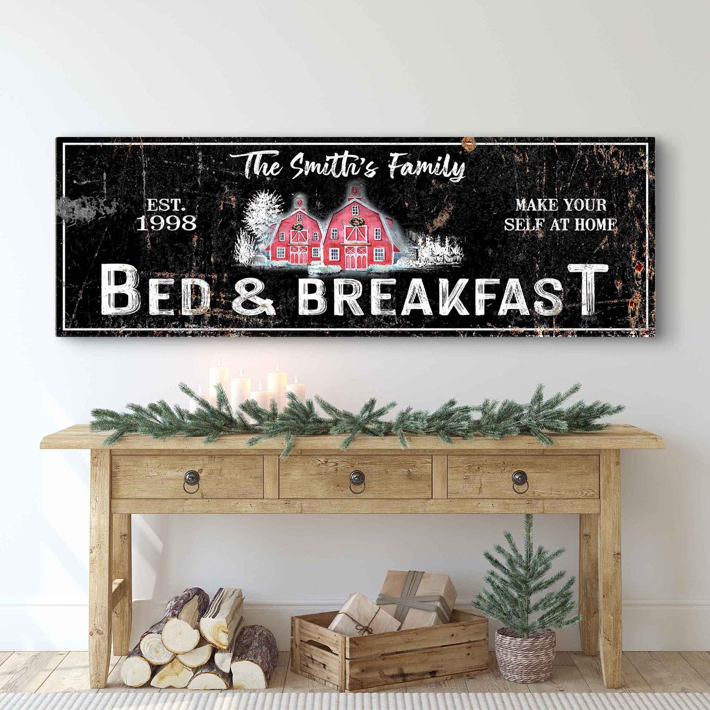 Christmas Bed & Breakfast Sign - Tailored Canvases - Flyclothing LLC
