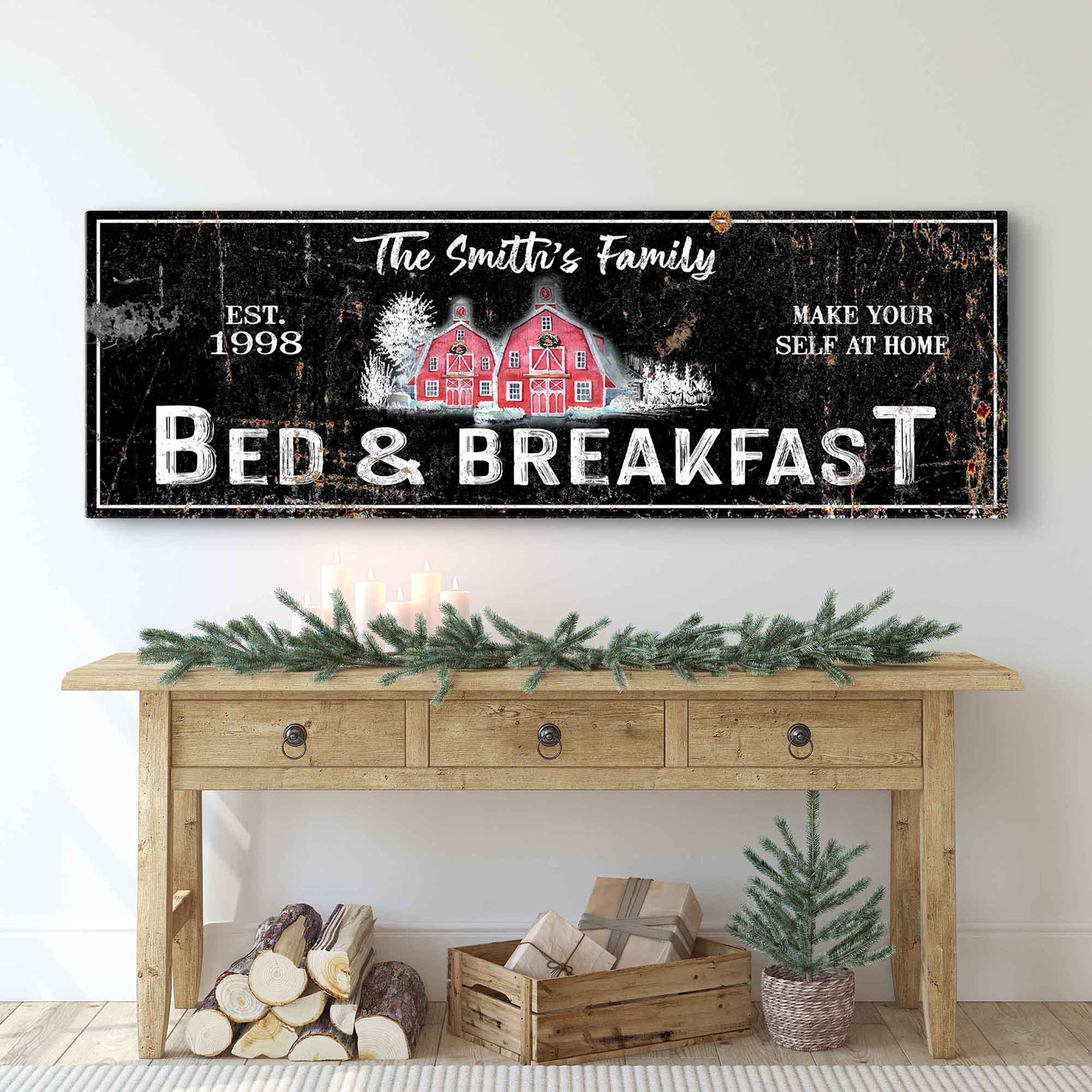 Christmas Bed & Breakfast Sign - Tailored Canvases - Flyclothing LLC
