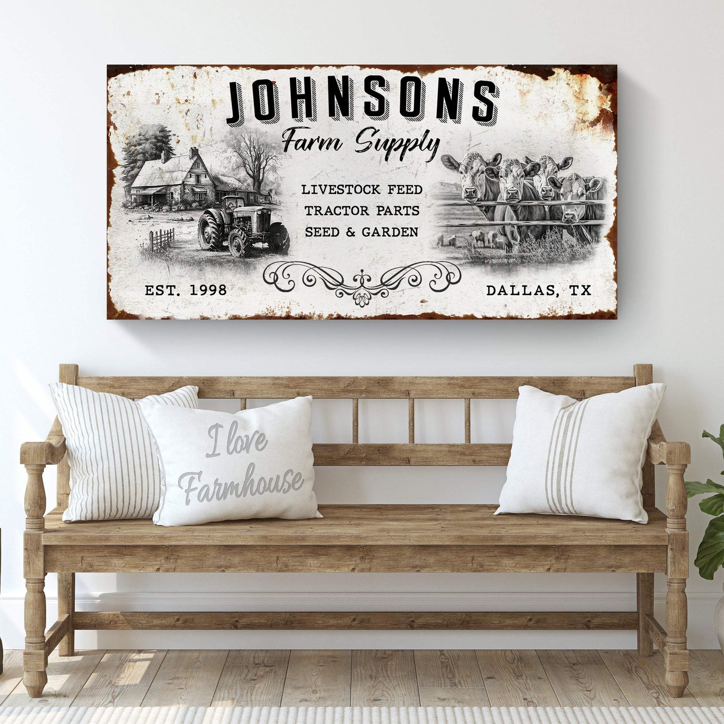 Family Farm Supply Sign - Tailored Canvases - Flyclothing LLC