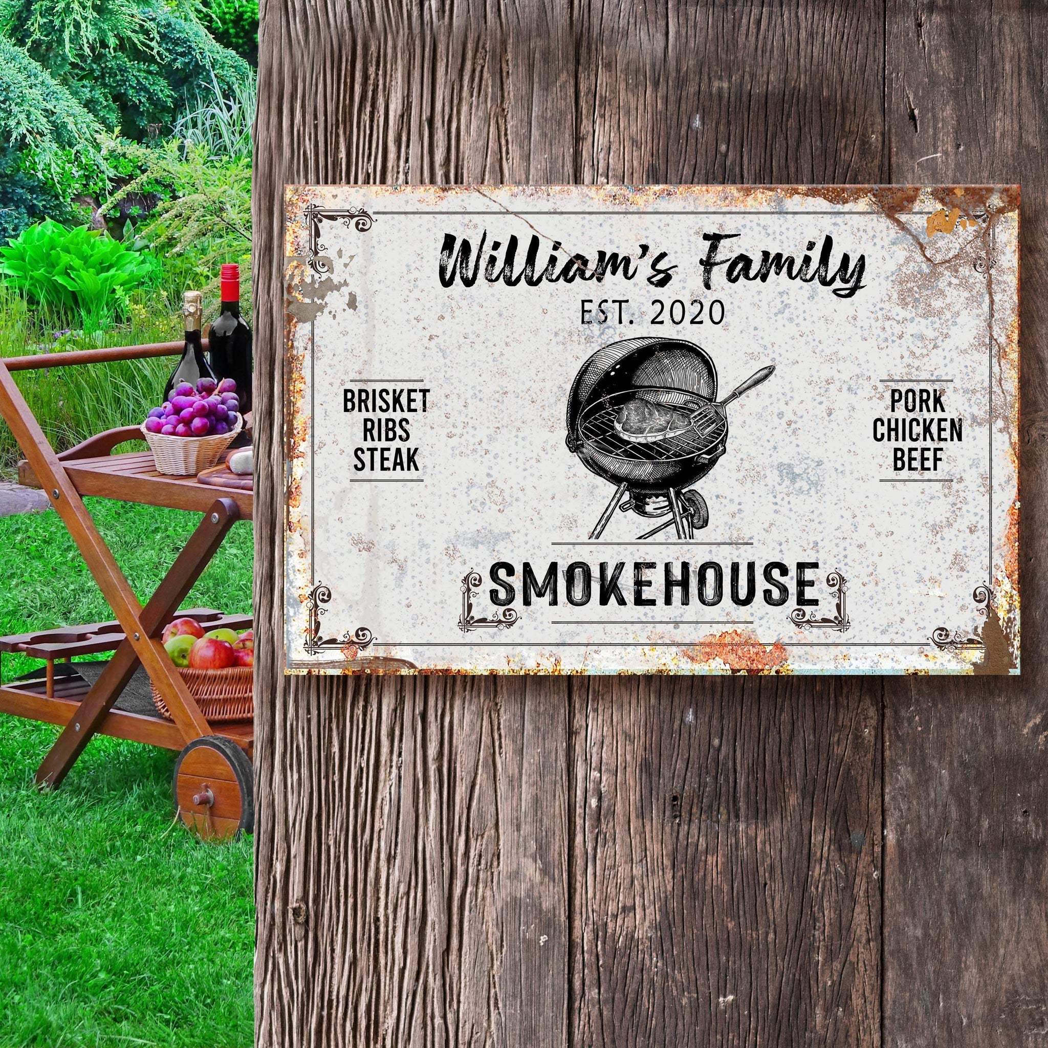 Family Smokehouse Sign II - Tailored Canvases - Flyclothing LLC