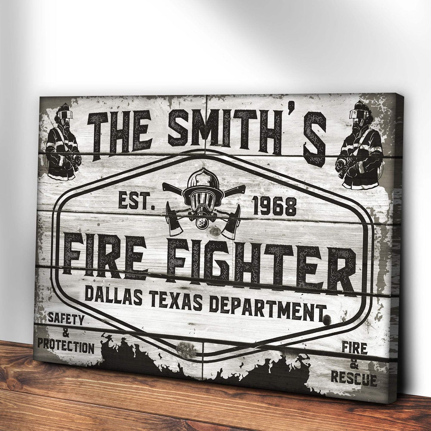 Fire & Rescue Fire Fighter Sign - Tailored Canvases - Flyclothing LLC