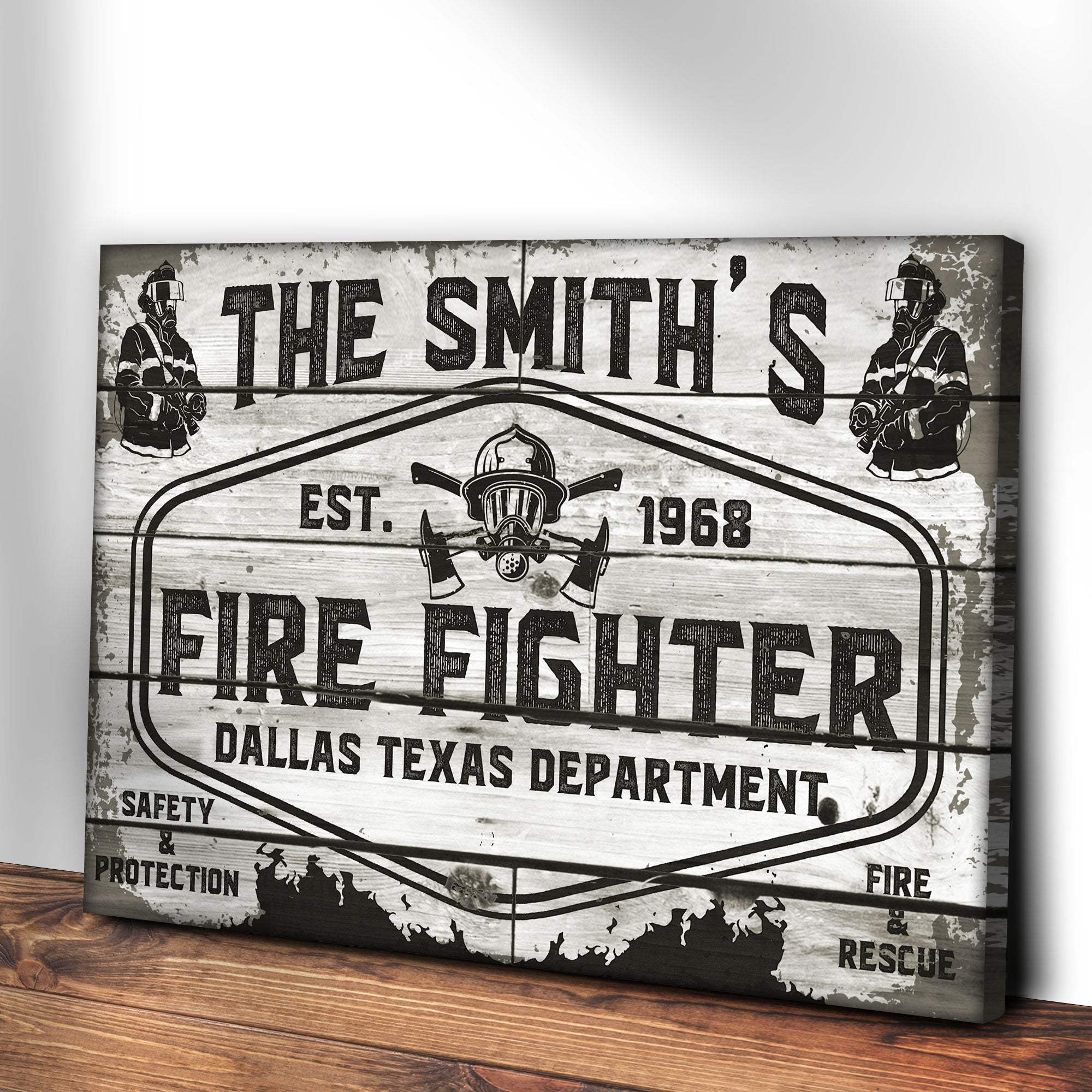 Fire & Rescue Fire Fighter Sign - Tailored Canvases - Flyclothing LLC
