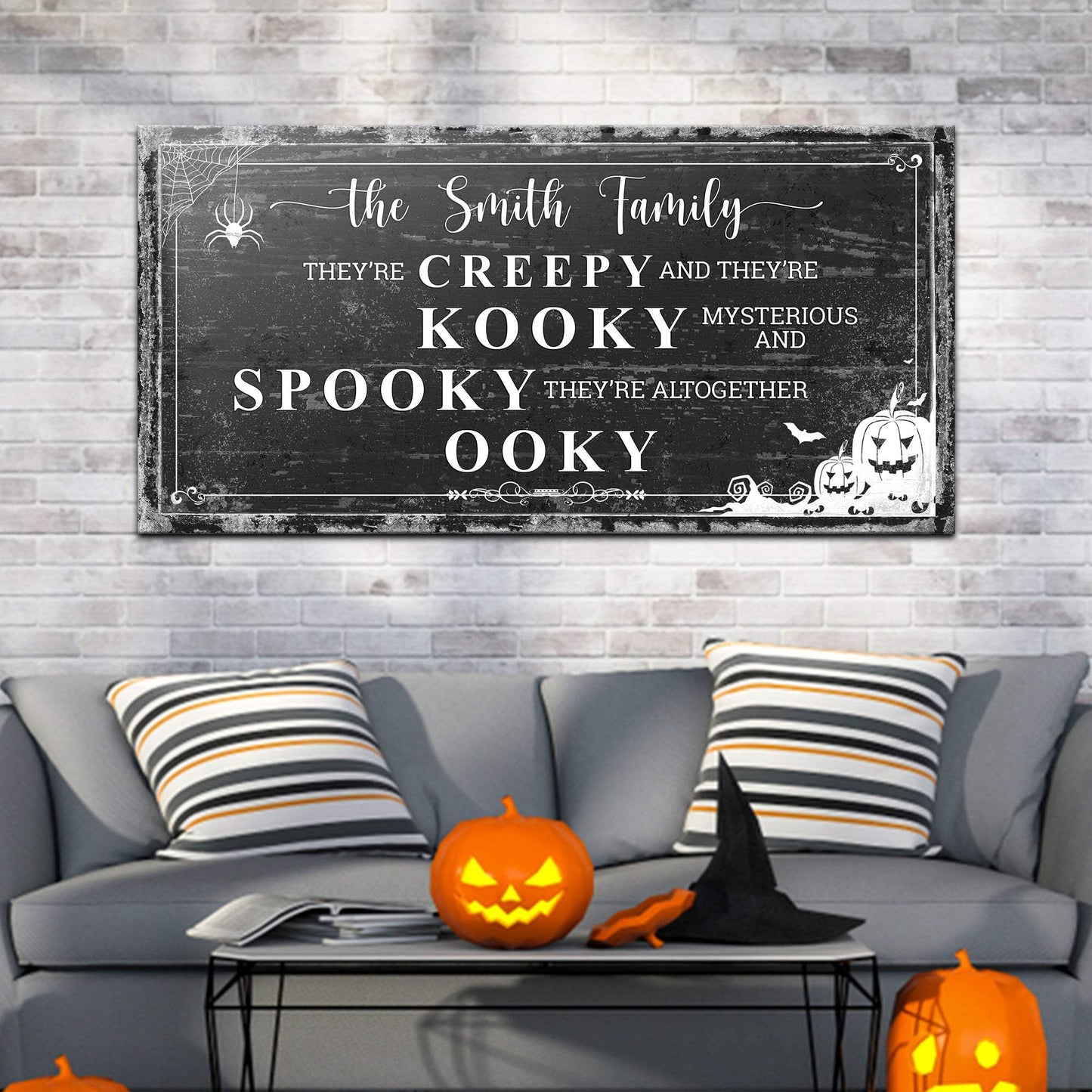 Family Halloween Sign - Tailored Canvases - Flyclothing LLC