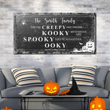 Family Halloween Sign - Tailored Canvases - Flyclothing LLC
