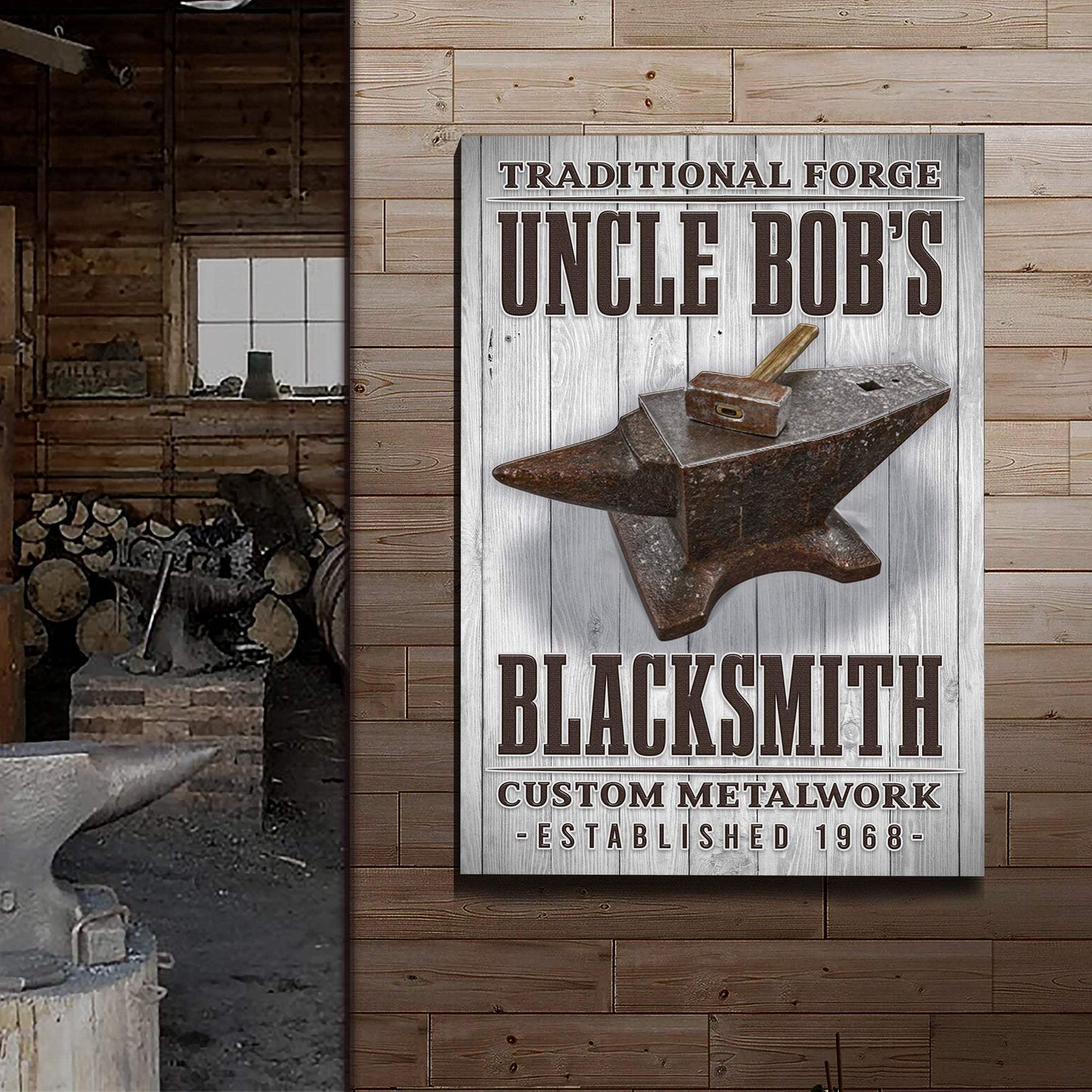 Traditional Forger Blacksmith Sign - Tailored Canvases - Flyclothing LLC