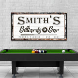 Billiards And Bar Sign - Tailored Canvases - Flyclothing LLC