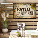 This Patio Is Our Happy Place Sign - Tailored Canvases - Flyclothing LLC