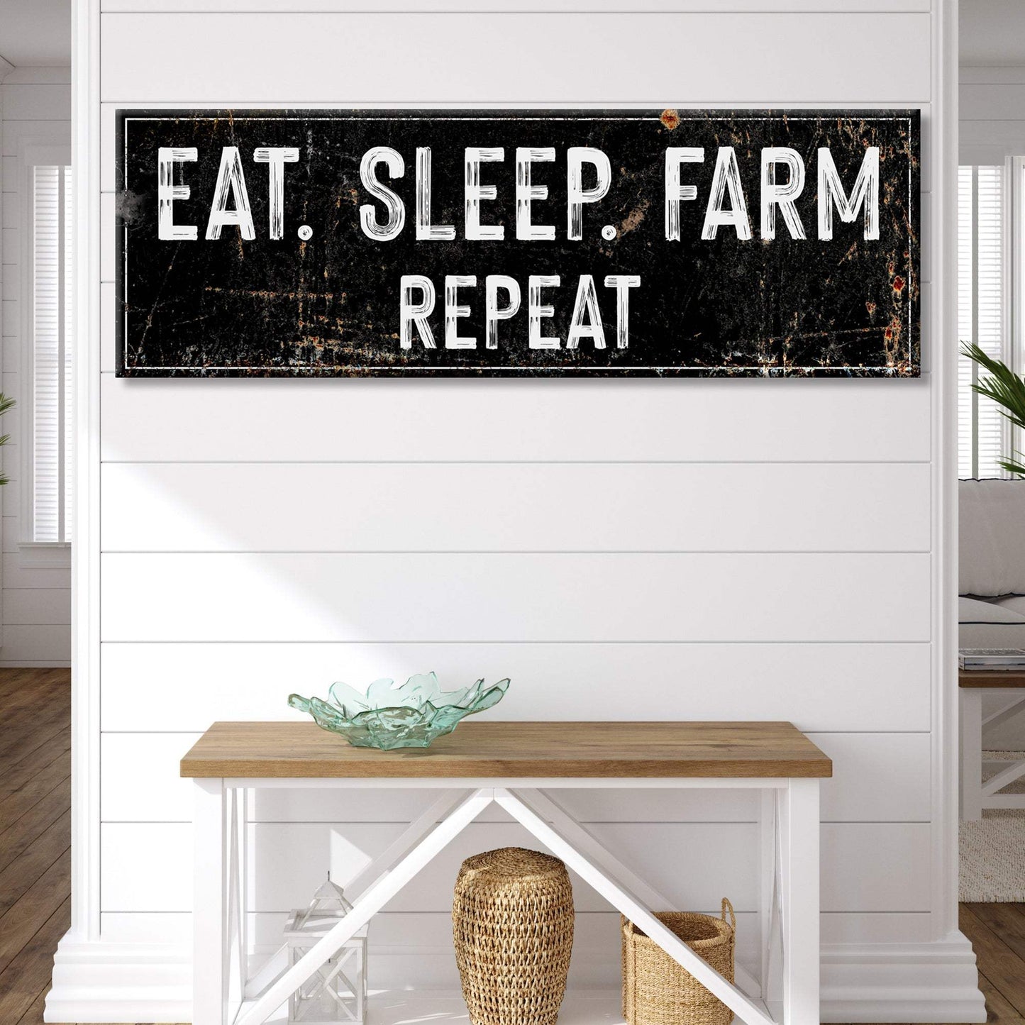 Eat Sleep Farm Repeat Sign - Tailored Canvases - Flyclothing LLC
