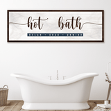 Hot Bath Sign - Tailored Canvases - Flyclothing LLC