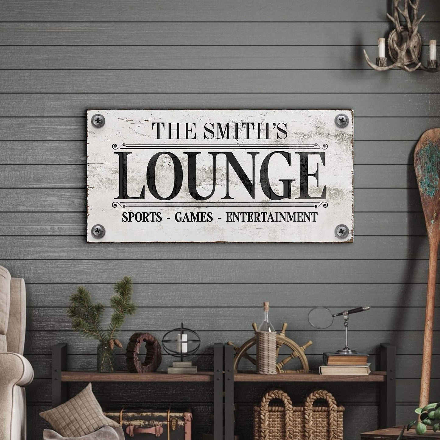 Family Sports Games Lounge Sign - Tailored Canvases - Flyclothing LLC