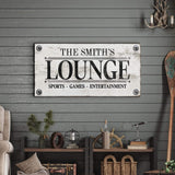 Family Sports Games Lounge Sign - Tailored Canvases - Flyclothing LLC