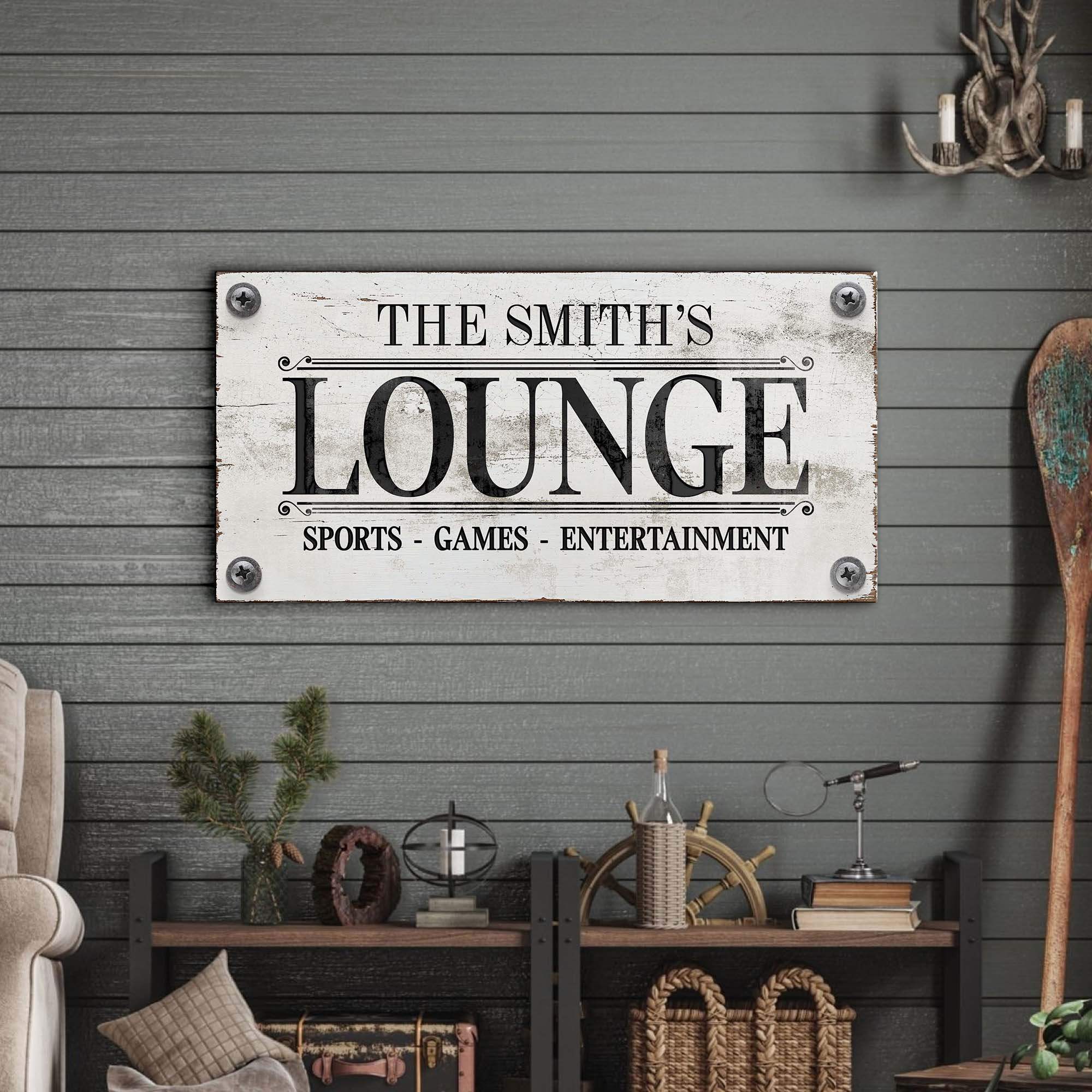 Family Sports Games Lounge Sign - Tailored Canvases - Flyclothing LLC