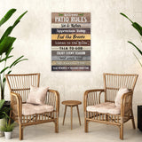 Patio Rules Sign III - Tailored Canvases - Flyclothing LLC
