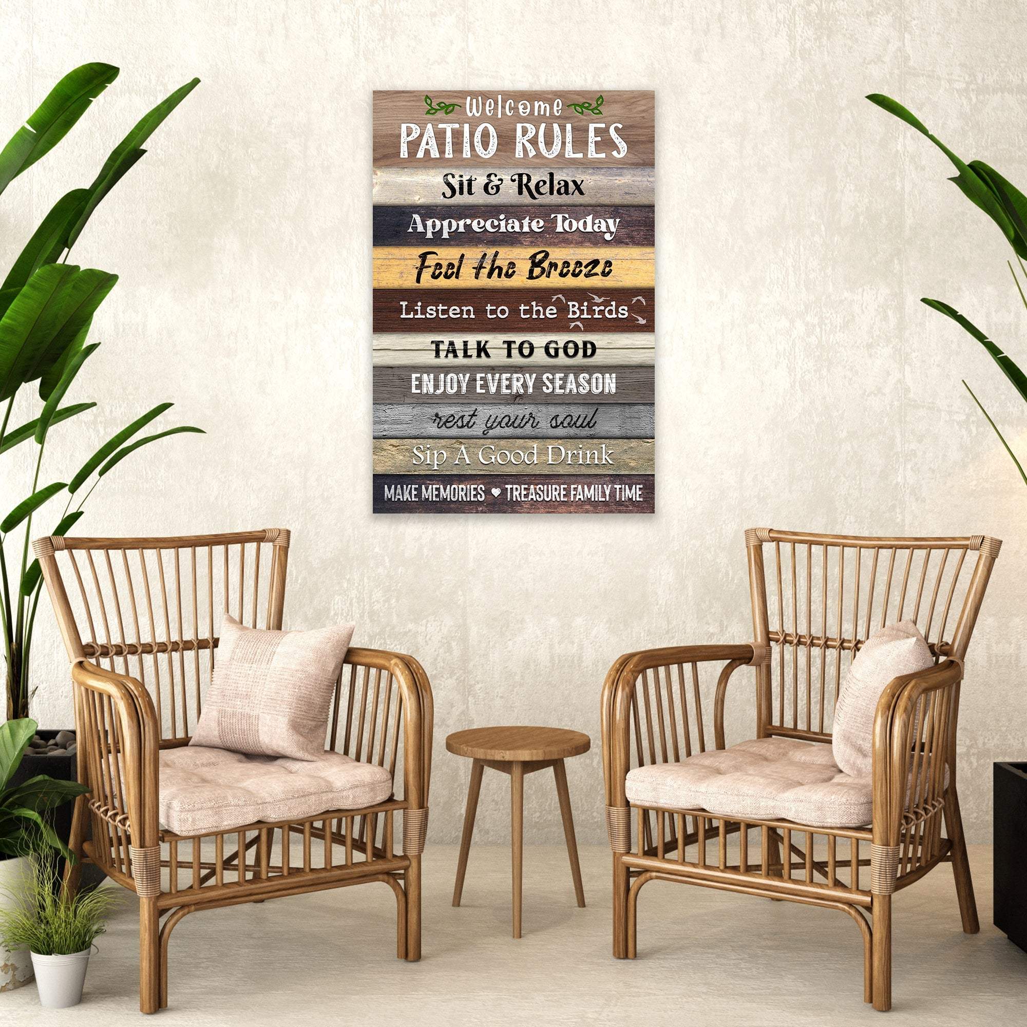 Patio Rules Sign III - Tailored Canvases - Flyclothing LLC