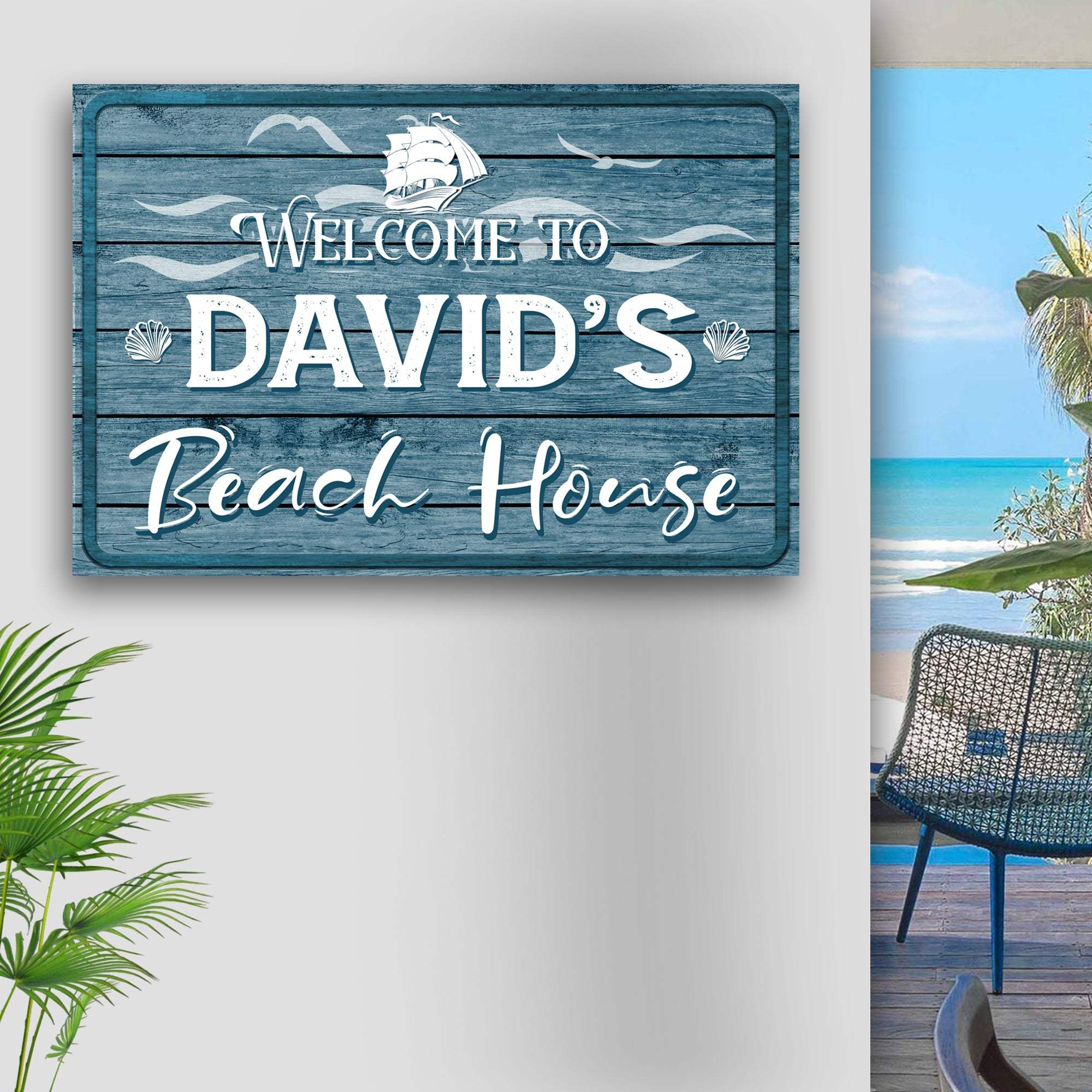 Beach House Welcome Sign - Tailored Canvases - Flyclothing LLC