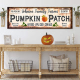 Family Farms Pumpkin Patch Sign - Tailored Canvases - Flyclothing LLC