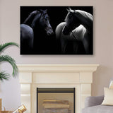 Monochromatic Horses Canvas Wall Art - Tailored Canvases - Flyclothing LLC