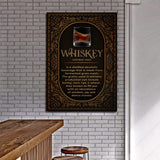 Whiskey Definition Sign - Tailored Canvases - Flyclothing LLC