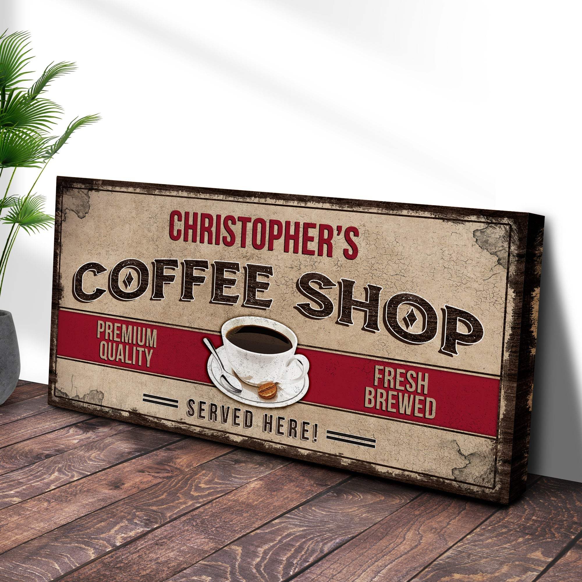 Coffee Shop Sign - Tailored Canvases - Flyclothing LLC