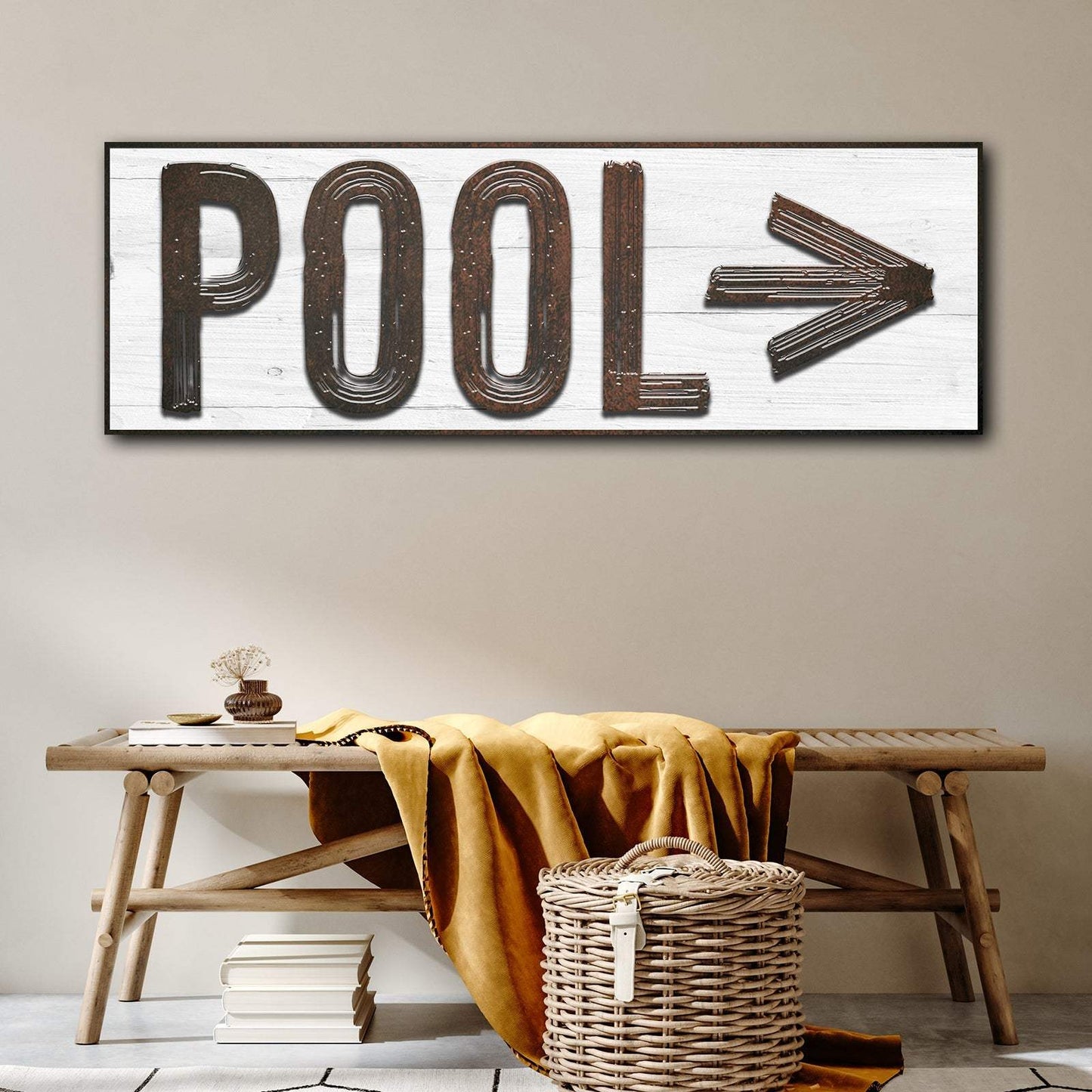 Pool Arrow Sign - Tailored Canvases - Flyclothing LLC