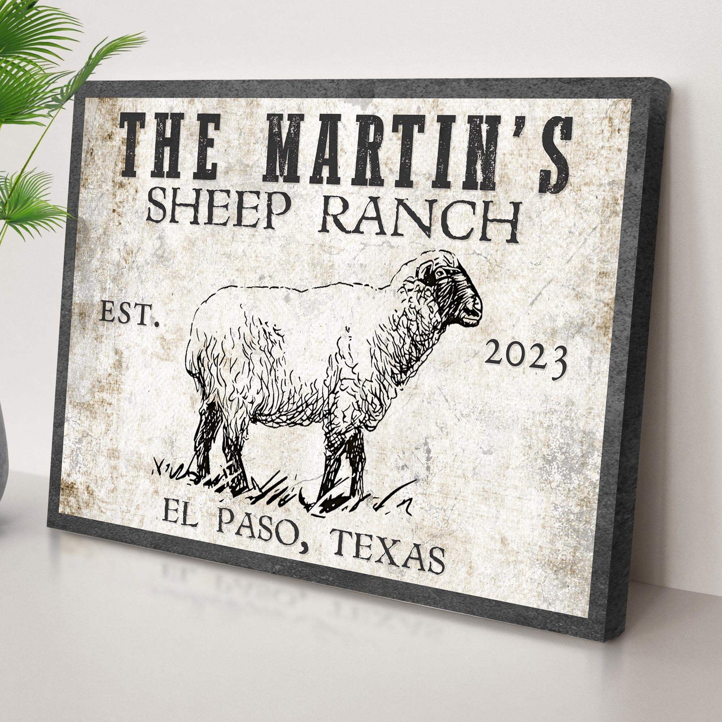 Sheep Ranch Sign II - Tailored Canvases - Flyclothing LLC