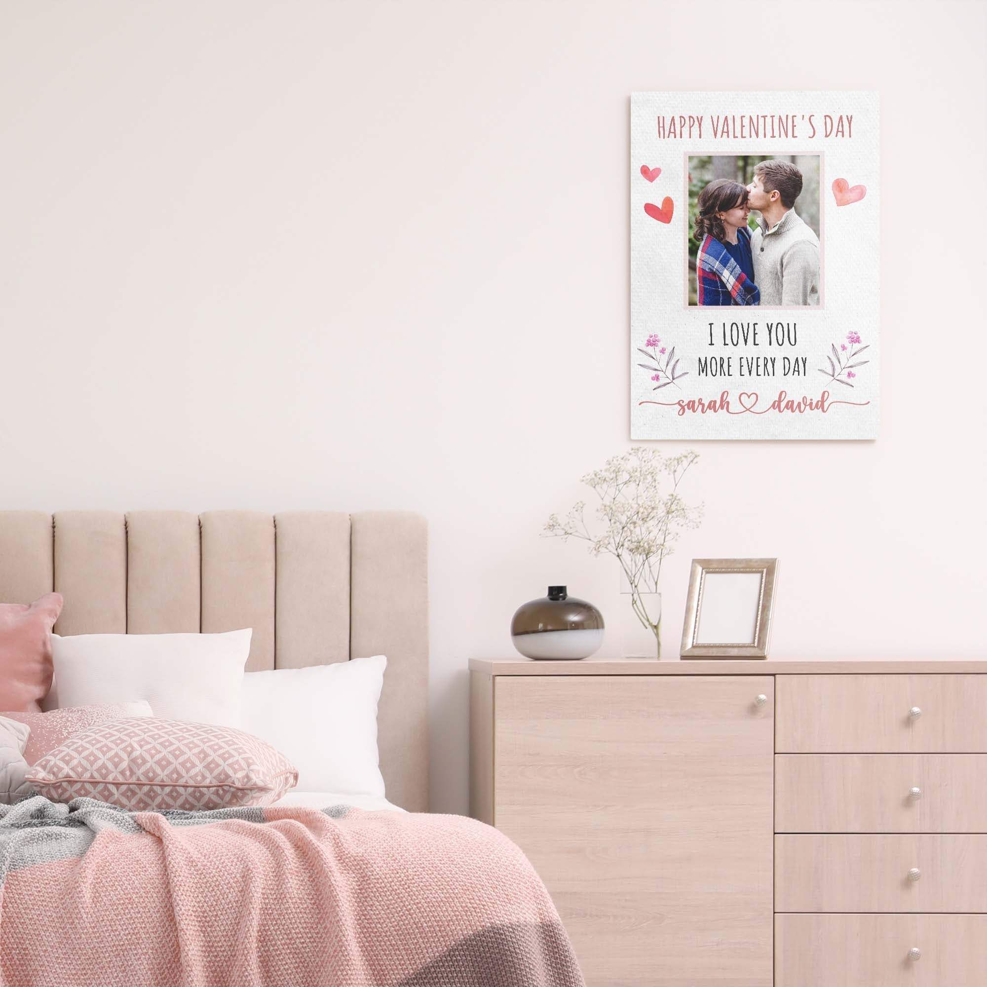 I Love You More Every Day Romantic Sign - Tailored Canvases - Flyclothing LLC
