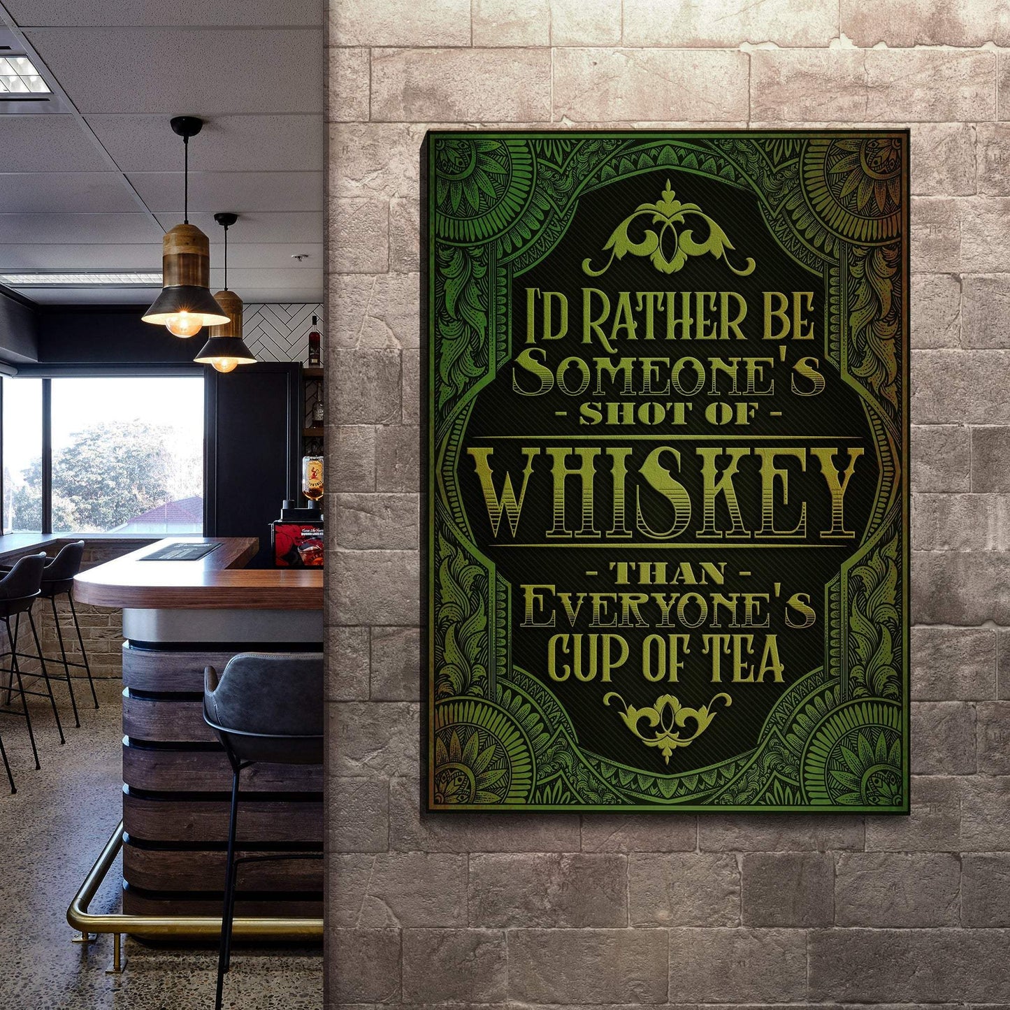 Whiskey Sign - Tailored Canvases - Flyclothing LLC