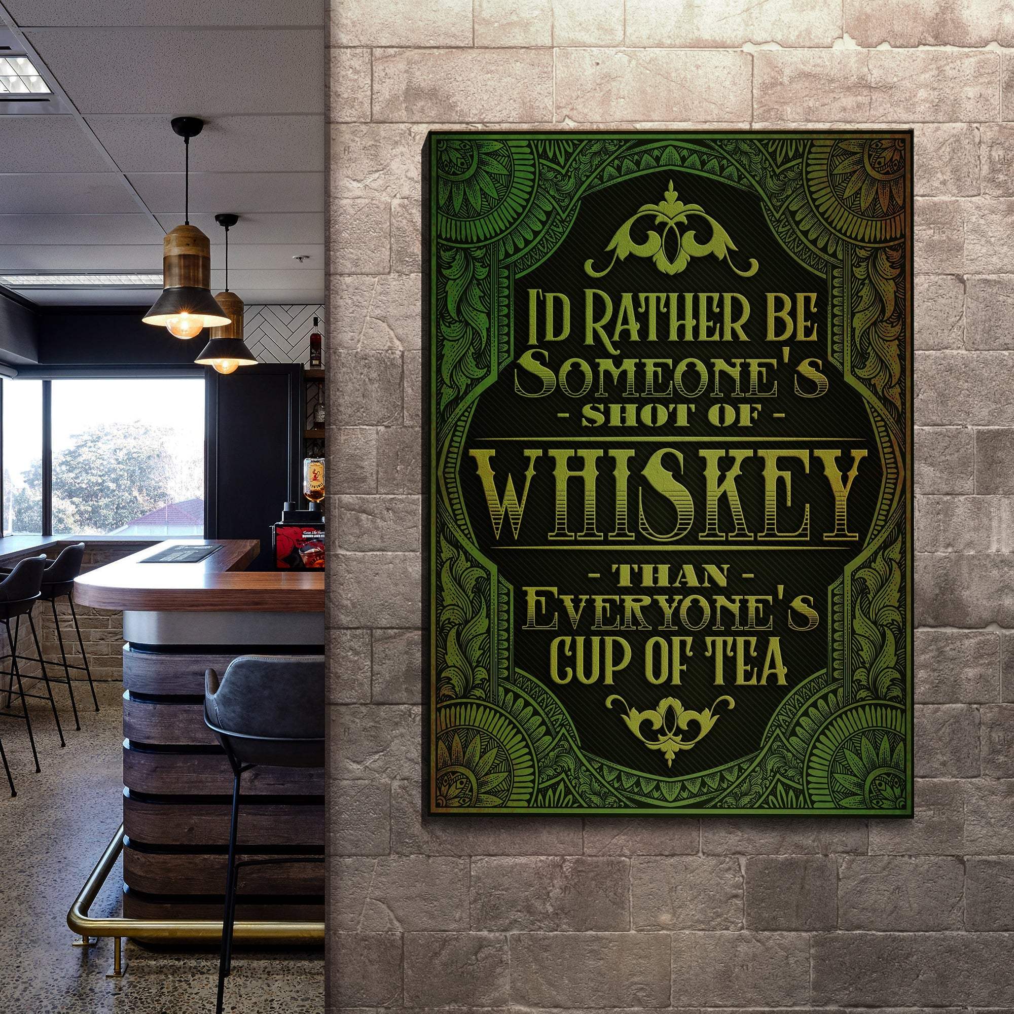 Whiskey Sign - Tailored Canvases - Flyclothing LLC