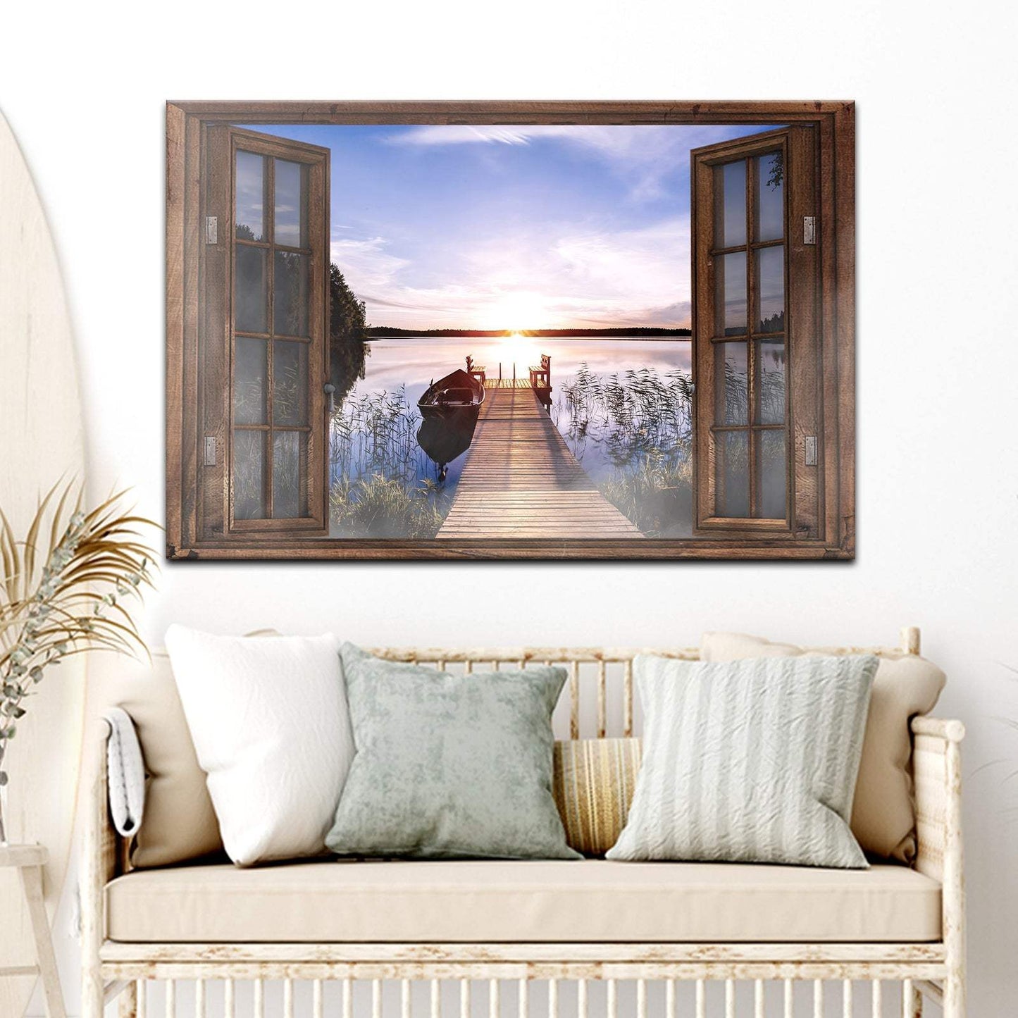 Calming Lake Scenery Canvas Wall Art - Tailored Canvases - Flyclothing LLC
