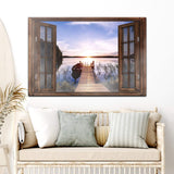 Calming Lake Scenery Canvas Wall Art - Tailored Canvases - Flyclothing LLC