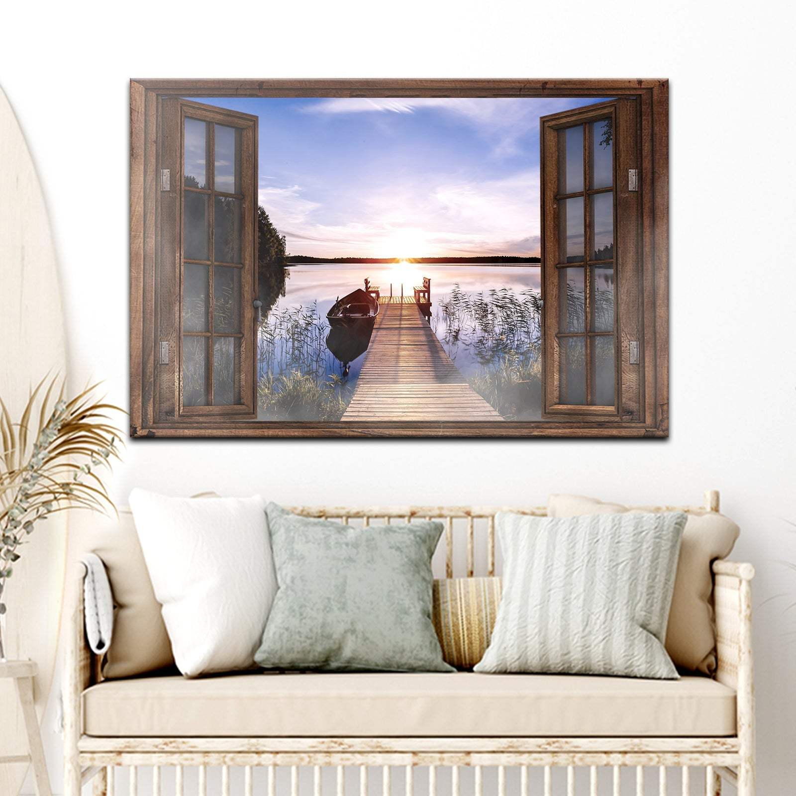 Calming Lake Scenery Canvas Wall Art - Tailored Canvases - Flyclothing LLC