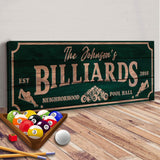 Neighborhood Pool Hall Billiards Sign - Tailored Canvases - Flyclothing LLC