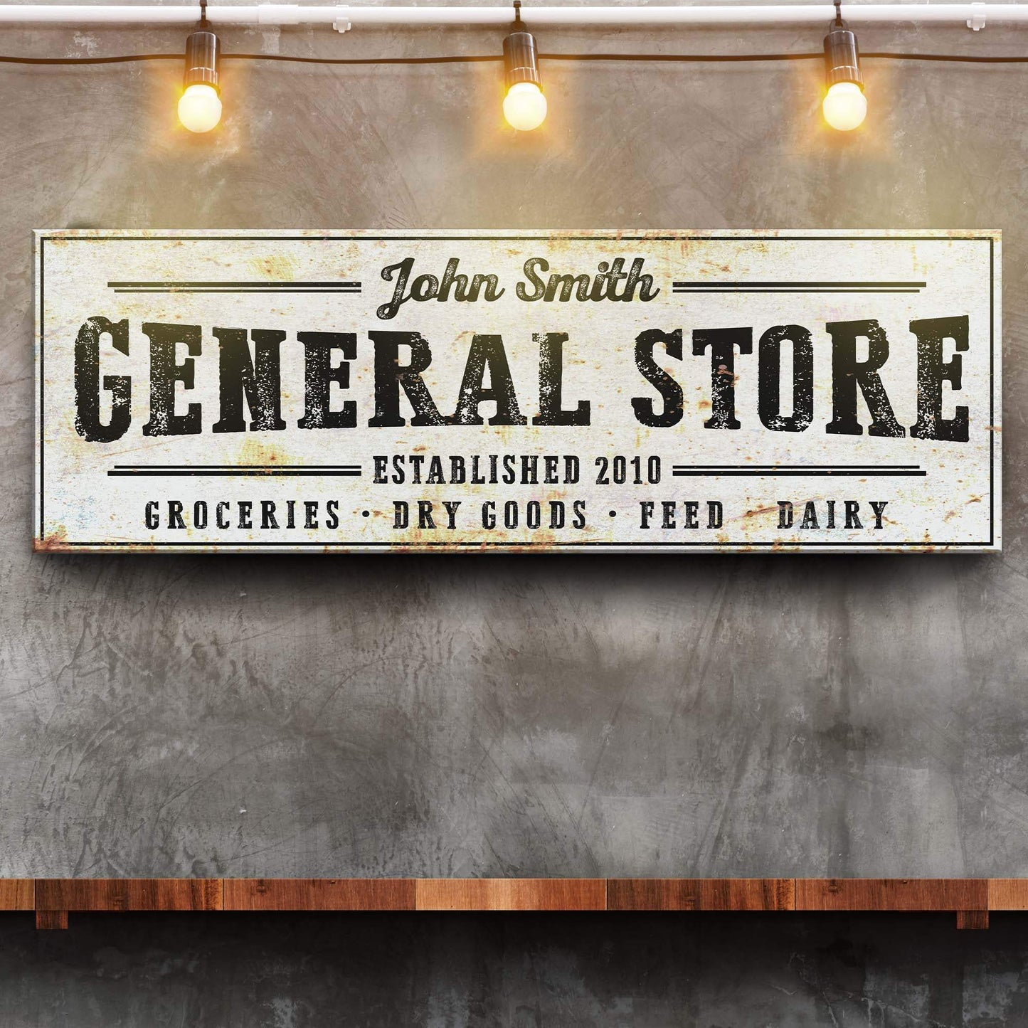 Rustic General Store Sign - Tailored Canvases - Flyclothing LLC