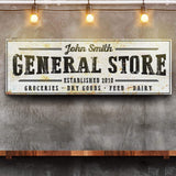 Rustic General Store Sign - Tailored Canvases - Flyclothing LLC