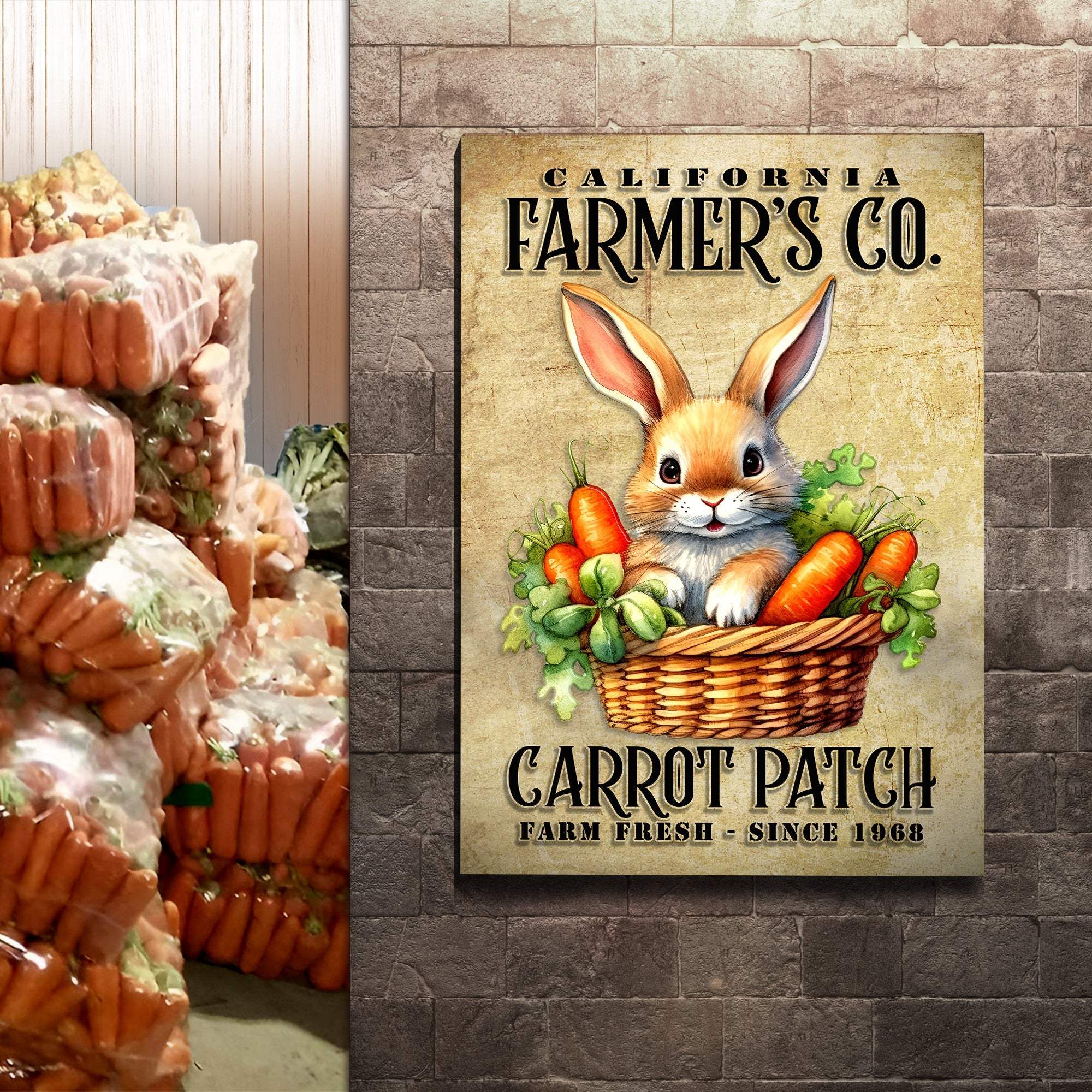 Farm Fresh Carrot Patch Sign - Tailored Canvases - Flyclothing LLC