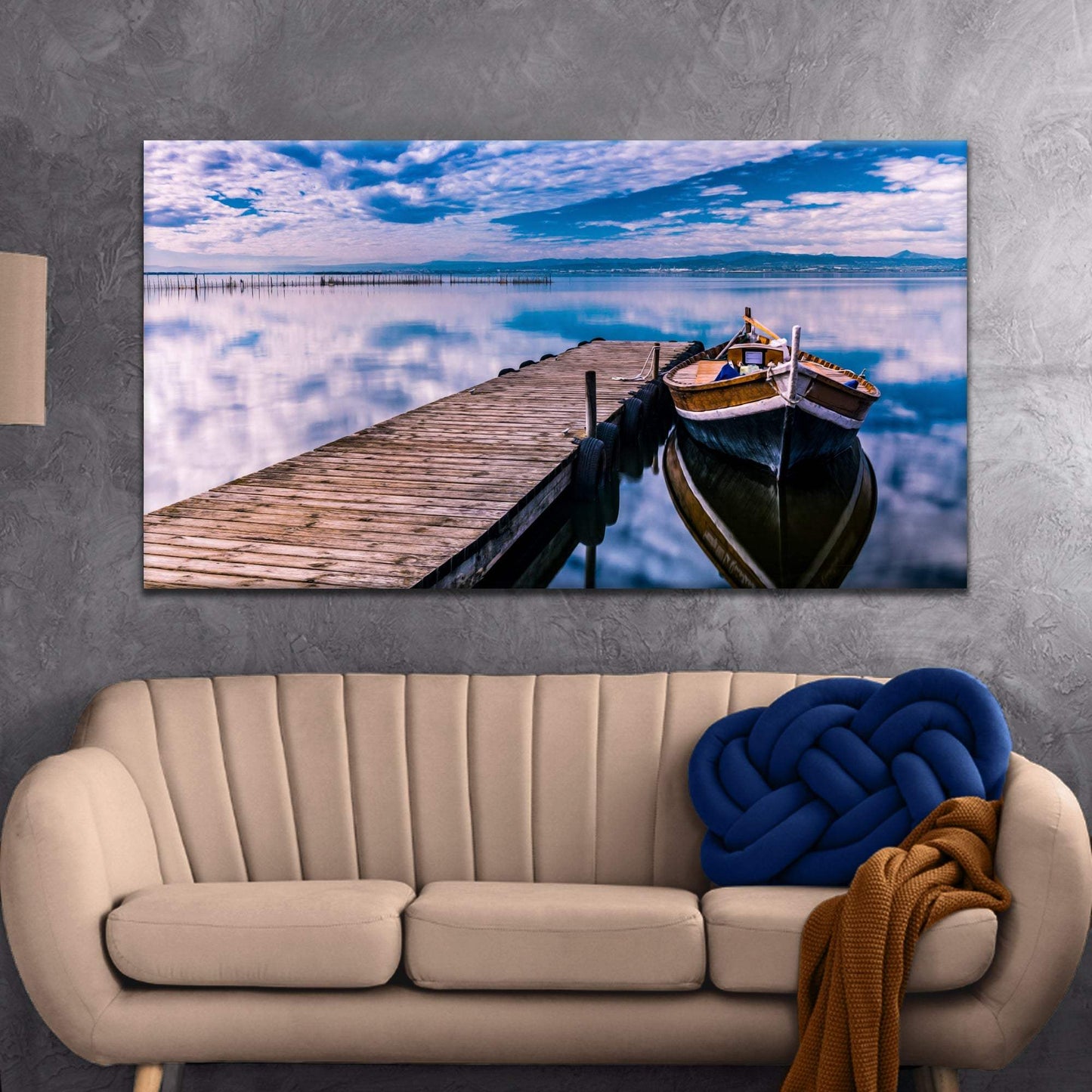 Boat Seascape Canvas Wall Art - Tailored Canvases - Flyclothing LLC
