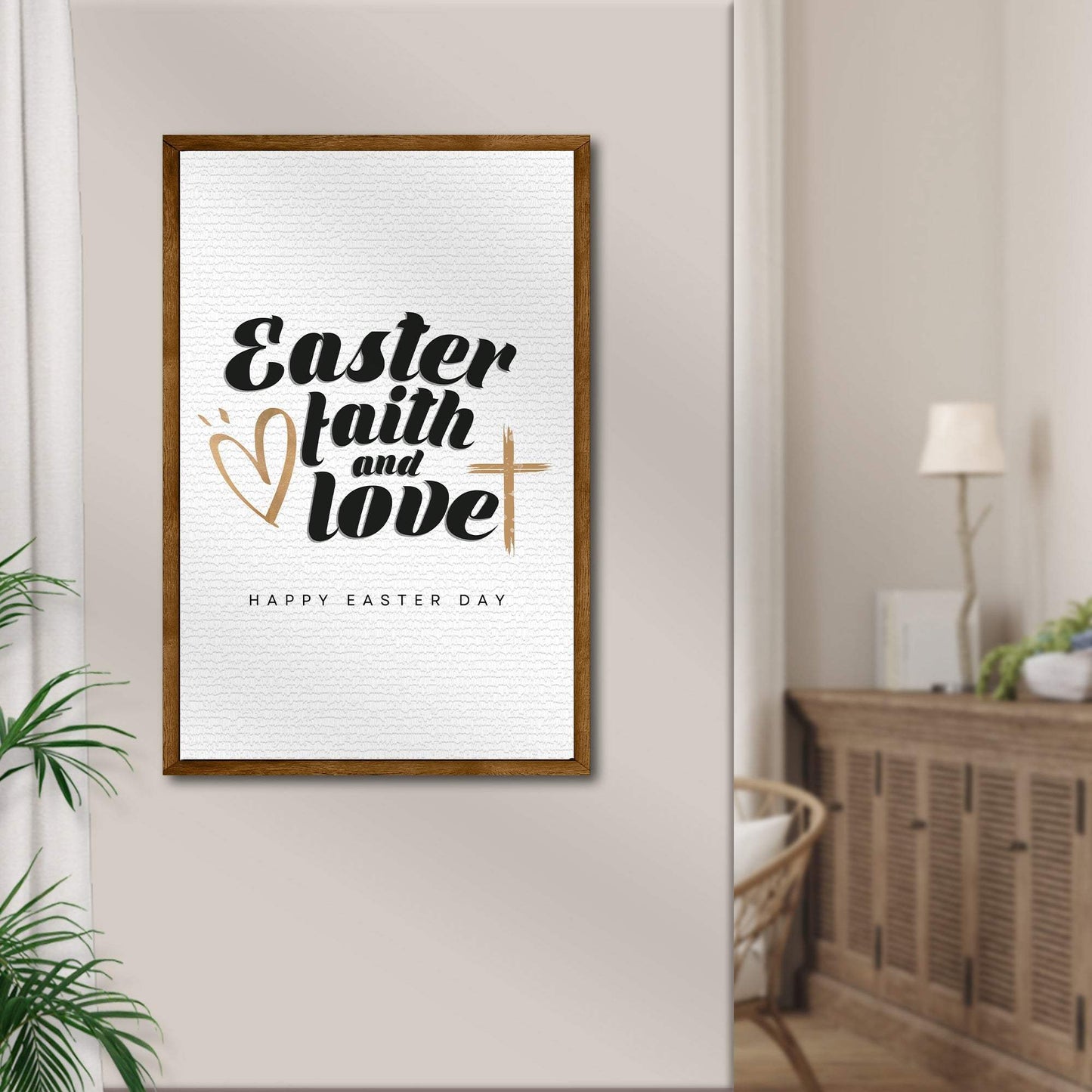 Easter Faith , Easter Love Sign - Tailored Canvases - Flyclothing LLC