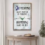 Fishing And Hunting Sign - Tailored Canvases - Flyclothing LLC