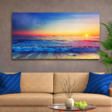 Sunrise Over The Ocean Canvas Wall Art - Tailored Canvases - Flyclothing LLC