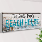 Beach House Sign II - Tailored Canvases - Flyclothing LLC