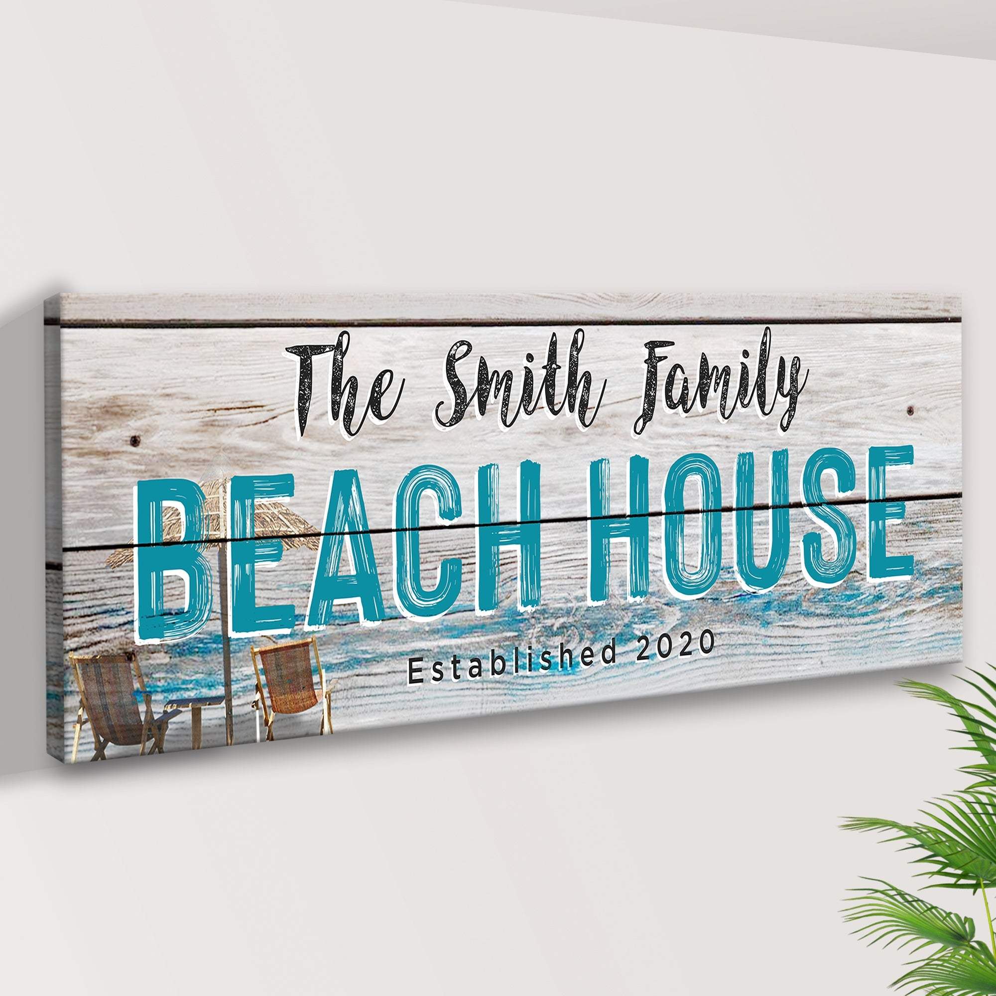 Beach House Sign II - Tailored Canvases - Flyclothing LLC