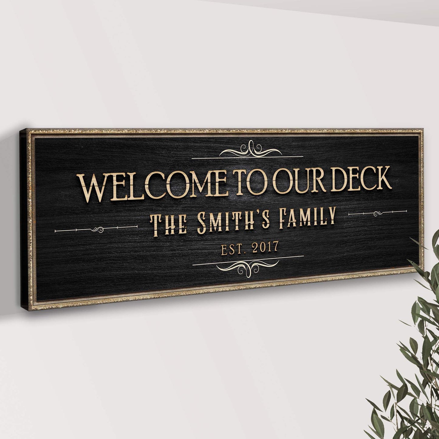 Welcome To Our Deck Sign II - Tailored Canvases - Flyclothing LLC
