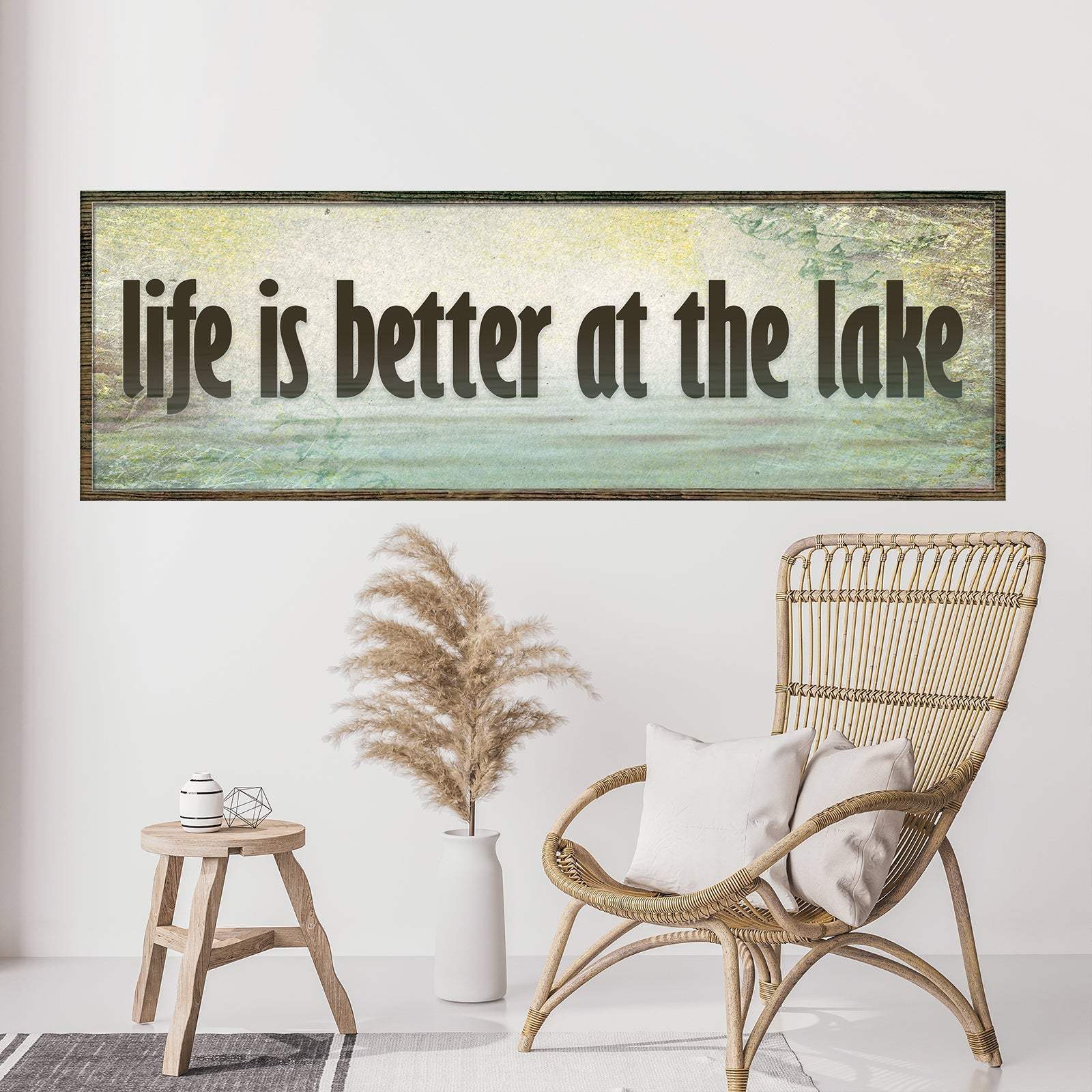 Life Is Better At The Lake Sign - Tailored Canvases - Flyclothing LLC
